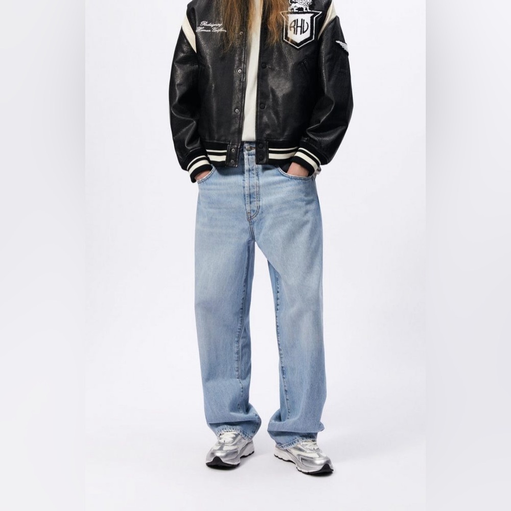 Zara man rhuigi baggy fit jeans light blue size 32